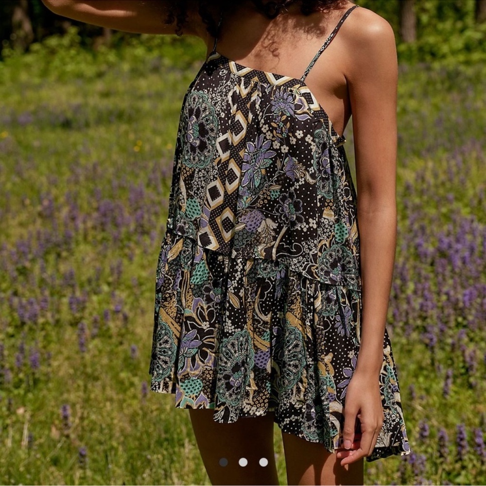 Free People Get a Clue Mini Dress
